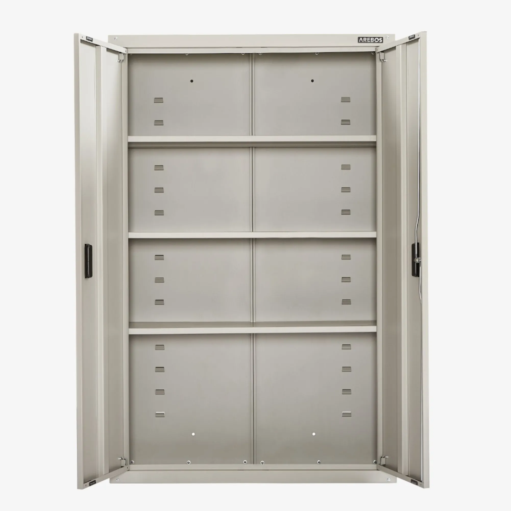 Arebos Aktenschrank_Garagenschrank 155 x 90 x 40 cm mit Rollen Discount