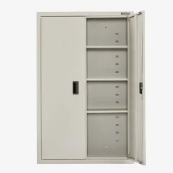 Arebos Aktenschrank_Garagenschrank 140 x 90 x 40 cm Schwarz Best