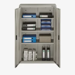 Arebos Aktenschrank_Garagenschrank 140 x 90 x 40 cm Schwarz Best