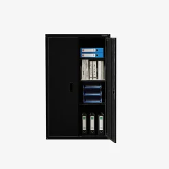 Arebos Aktenschrank_Garagenschrank 140 x 90 x 40 cm Schwarz Best