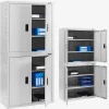 Arebos Aktenschrank mit 4 Einlegeböden 180 cm New