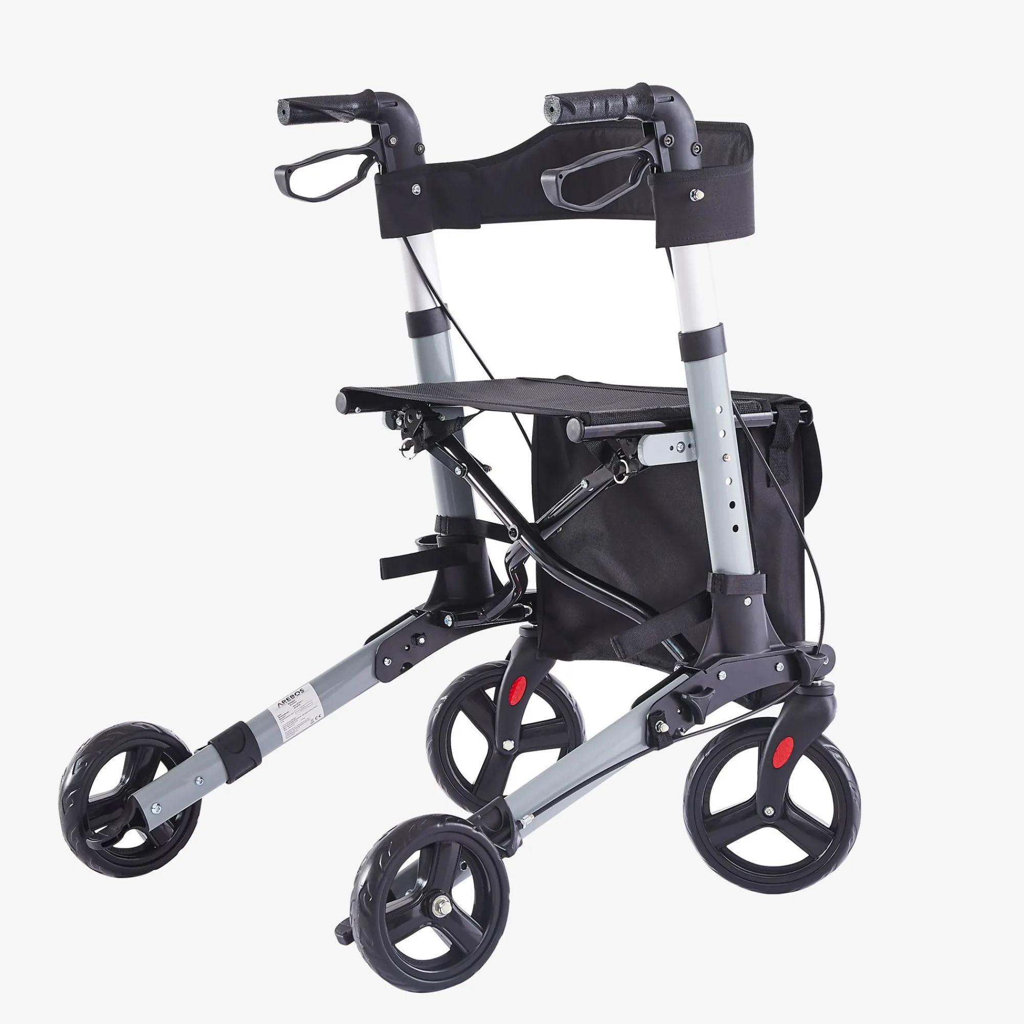 Arebos Alu Rollator - klappbar inkl. Einkaufstasche New