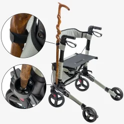 Arebos Alu Rollator - klappbar inkl. Einkaufstasche New