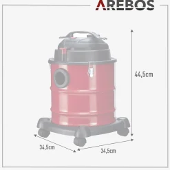 Arebos Aschesauger 20L 1200W inkl. HEPA Filter Clearance