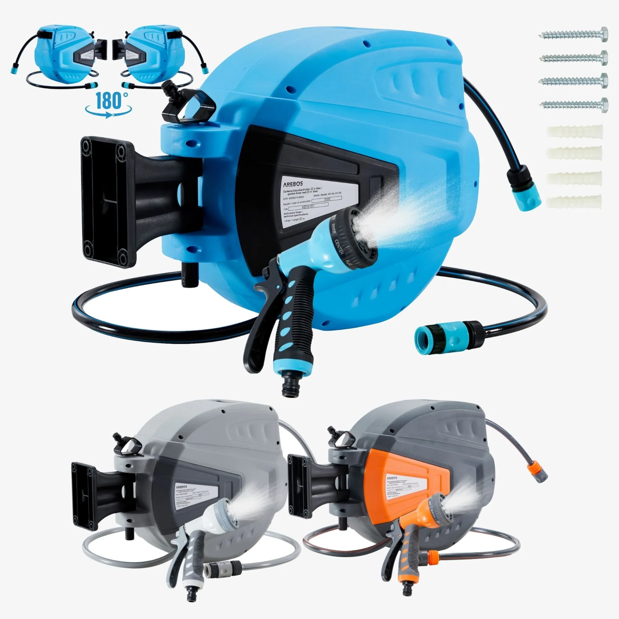 Arebos Automatischer Gartenschlauchaufroller 20m Best