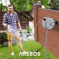 Arebos Automatischer Gartenschlauchaufroller 20m Best