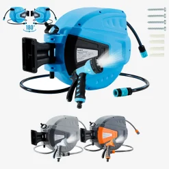 Arebos Automatischer Gartenschlauchaufroller 15m New