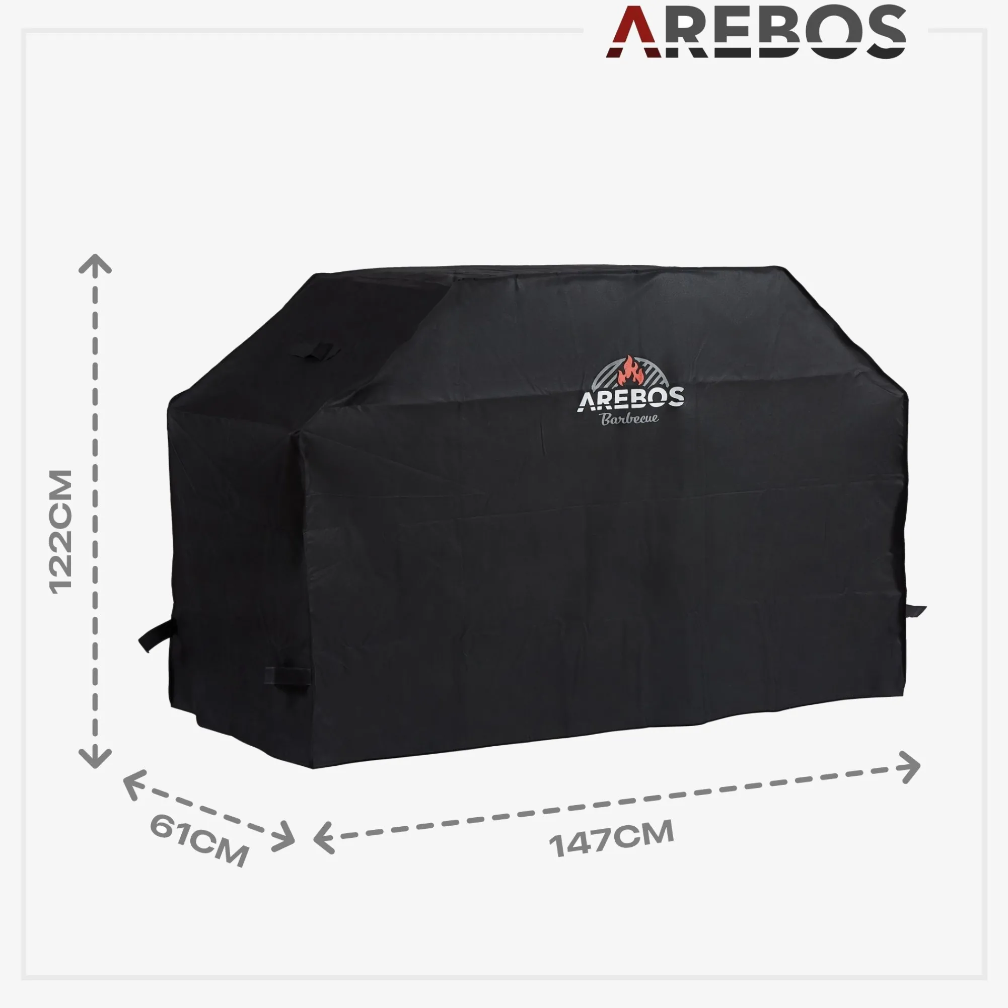 Arebos BBQ Grillhaube Abdeckung 147 x 61 x 122 cm Sale