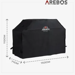 Arebos BBQ Grillhaube Abdeckung 152 x 71 x 112 cm Clearance
