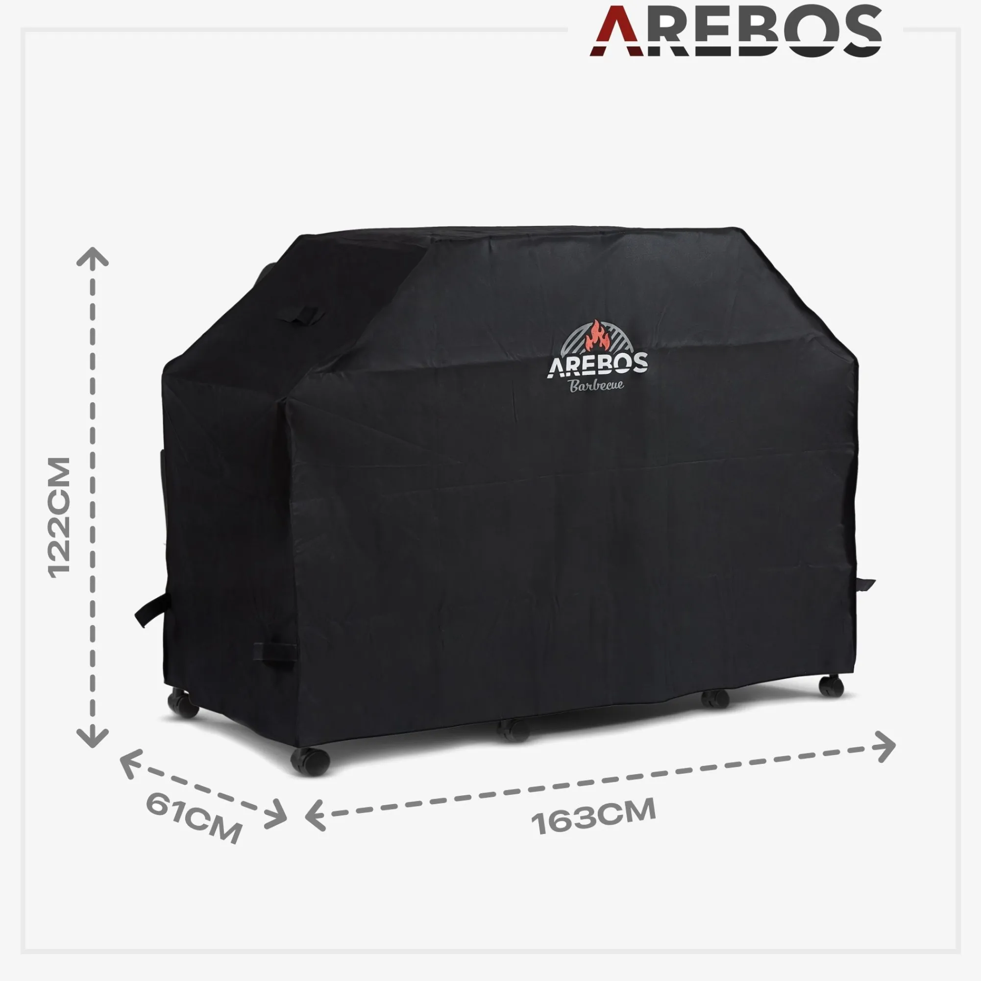 Arebos BBQ Grillhaube Abdeckung 163 x 61 x 122 cm Outlet