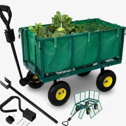 Arebos Bollerwagen 550kg grün Online