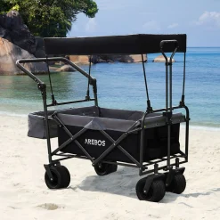 Arebos Bollerwagen mit Dach - Luxus Clearance
