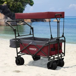 Arebos Bollerwagen mit Dach - Luxus Clearance