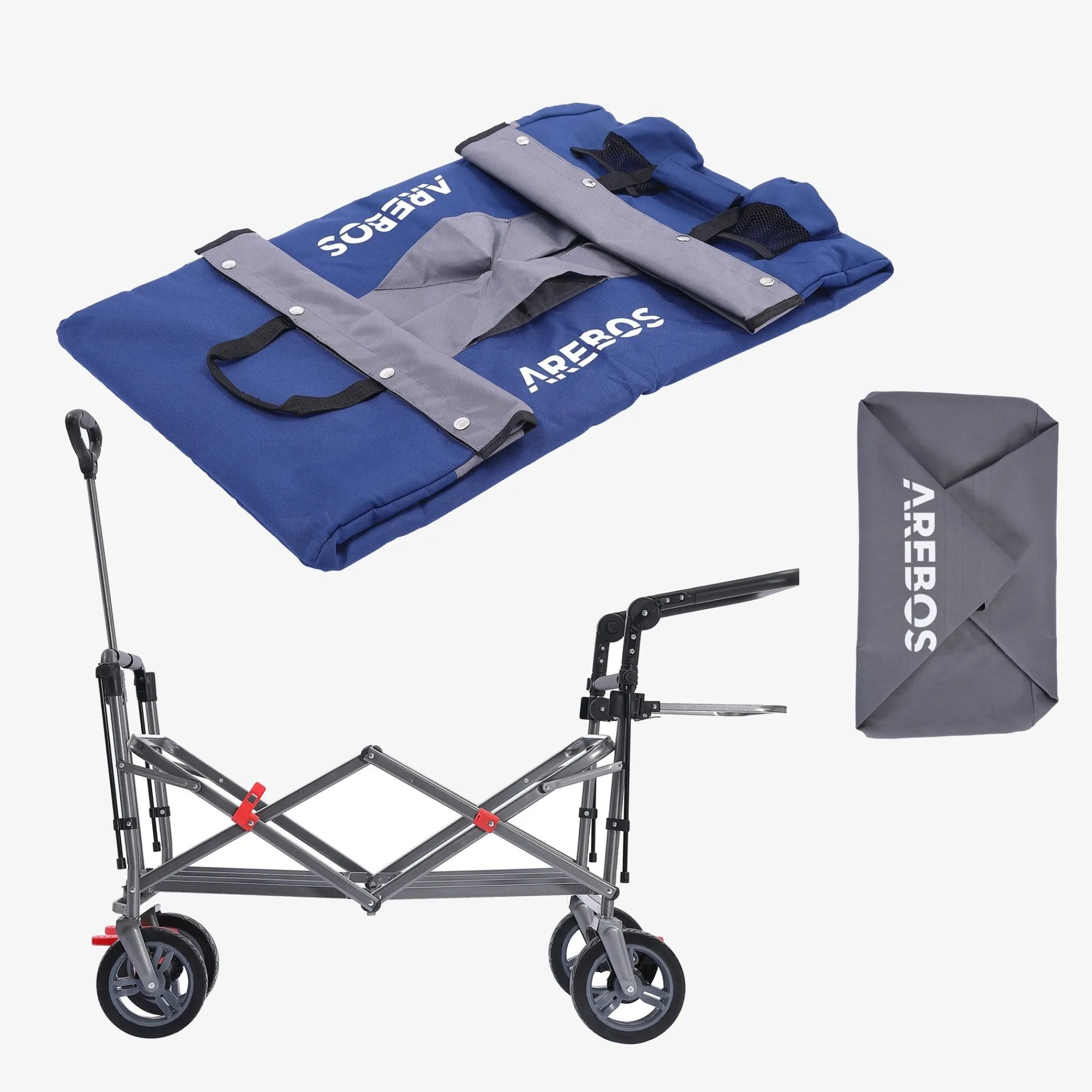 Arebos Bollerwagen mit Dach Premium
