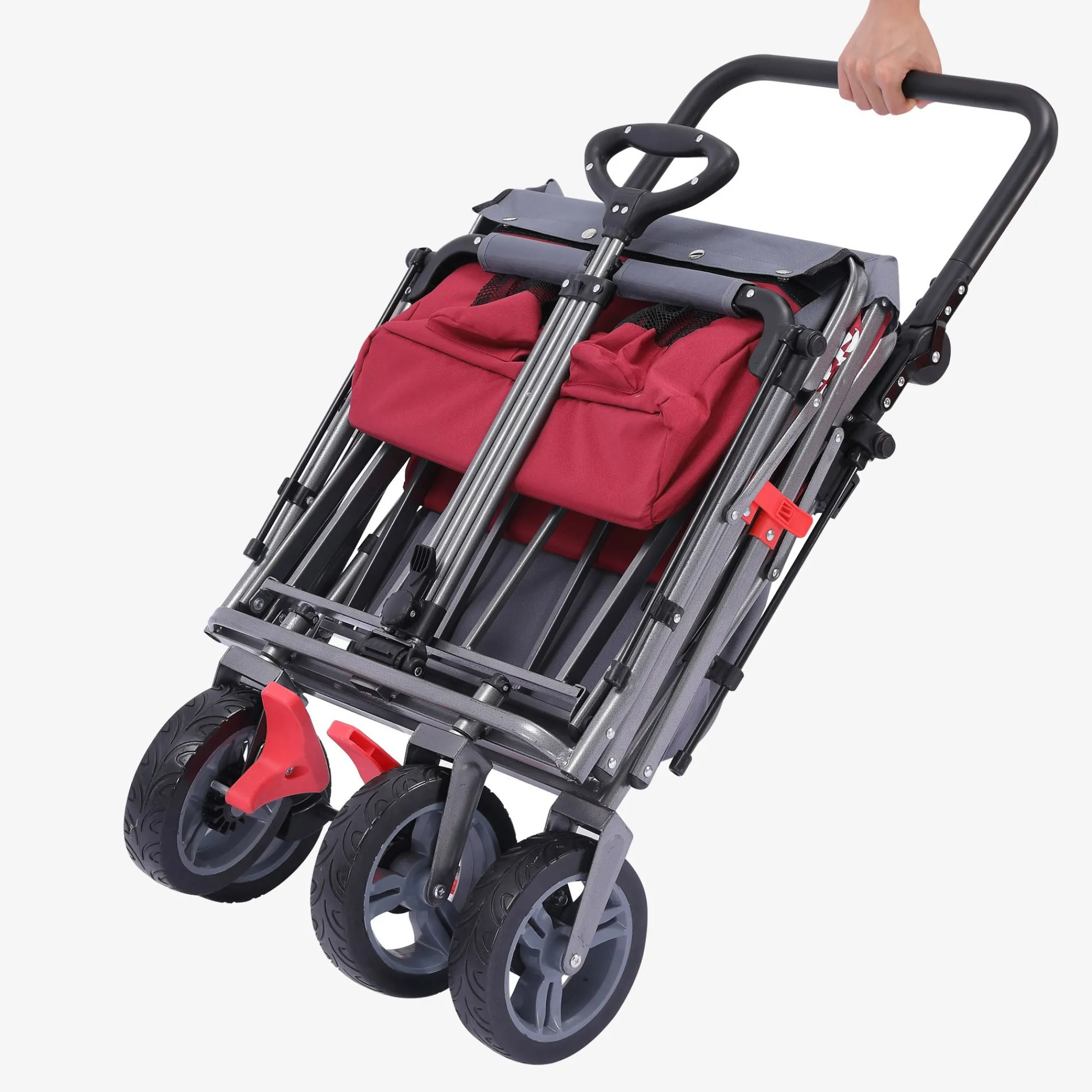 Arebos Bollerwagen mit Dach Premium