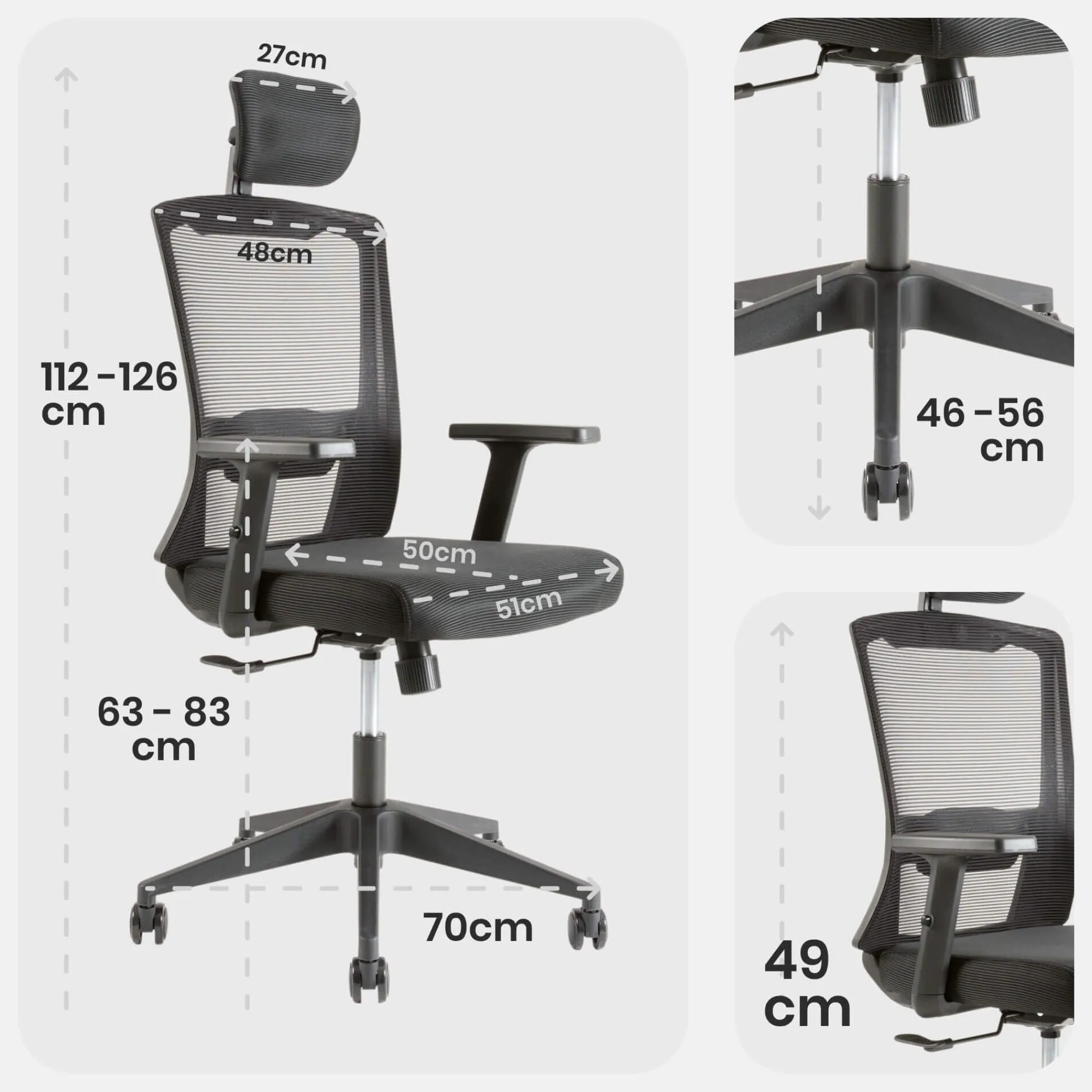 Arebos Bürostuhl Standard New