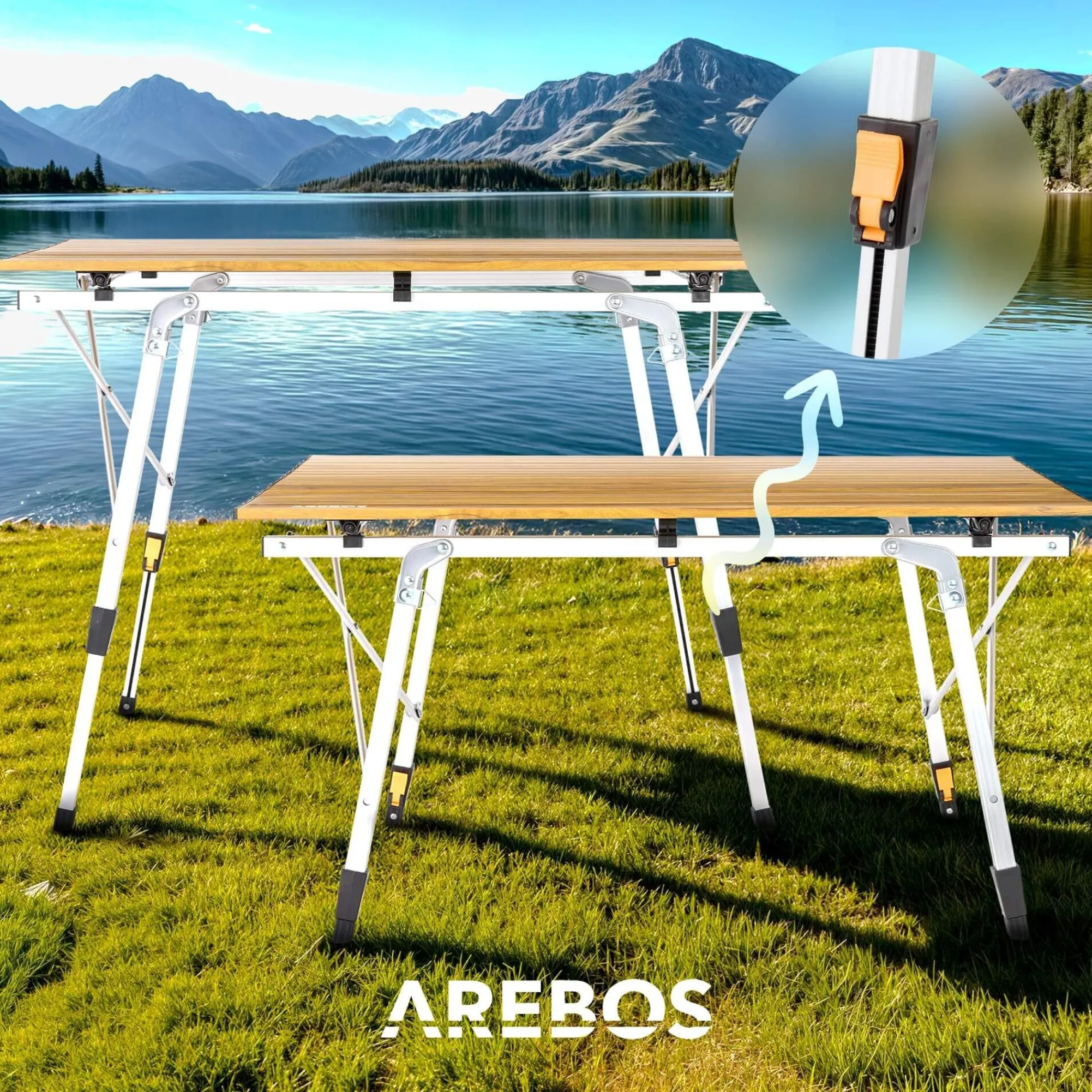 Arebos Campingtisch 90cm