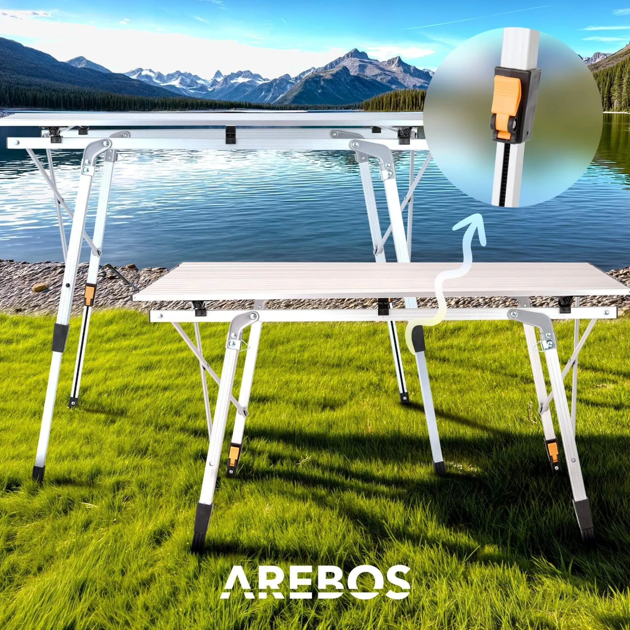 Arebos Campingtisch 90cm