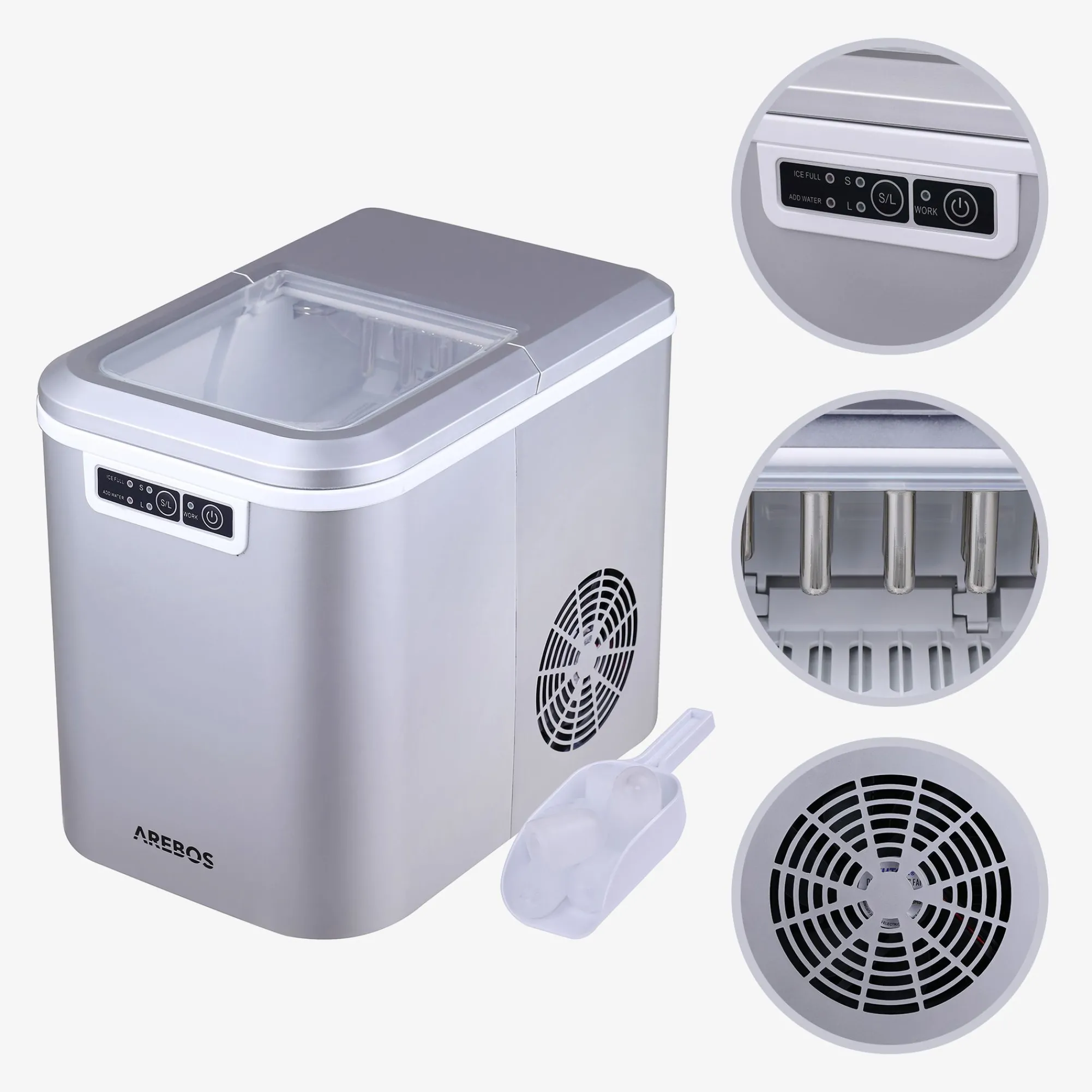Arebos Eiswürfelmaschine 2.2L