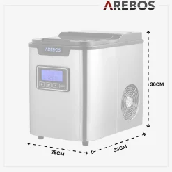 Arebos Eiswürfelmaschine 2.2L Edelstahl Sale