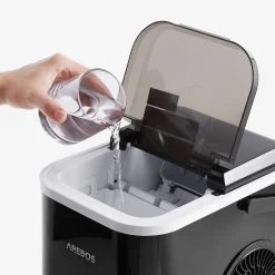 Arebos Eiswürfelmaschine 1,1 L Schwarz Hot