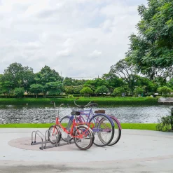 Arebos Fahrradständer für 4 Fahrräder Clearance