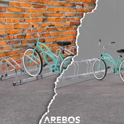 Arebos Fahrradständer für 5 Fahrräder Discount