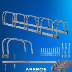 Arebos Fahrradständer für 5 Fahrräder Discount