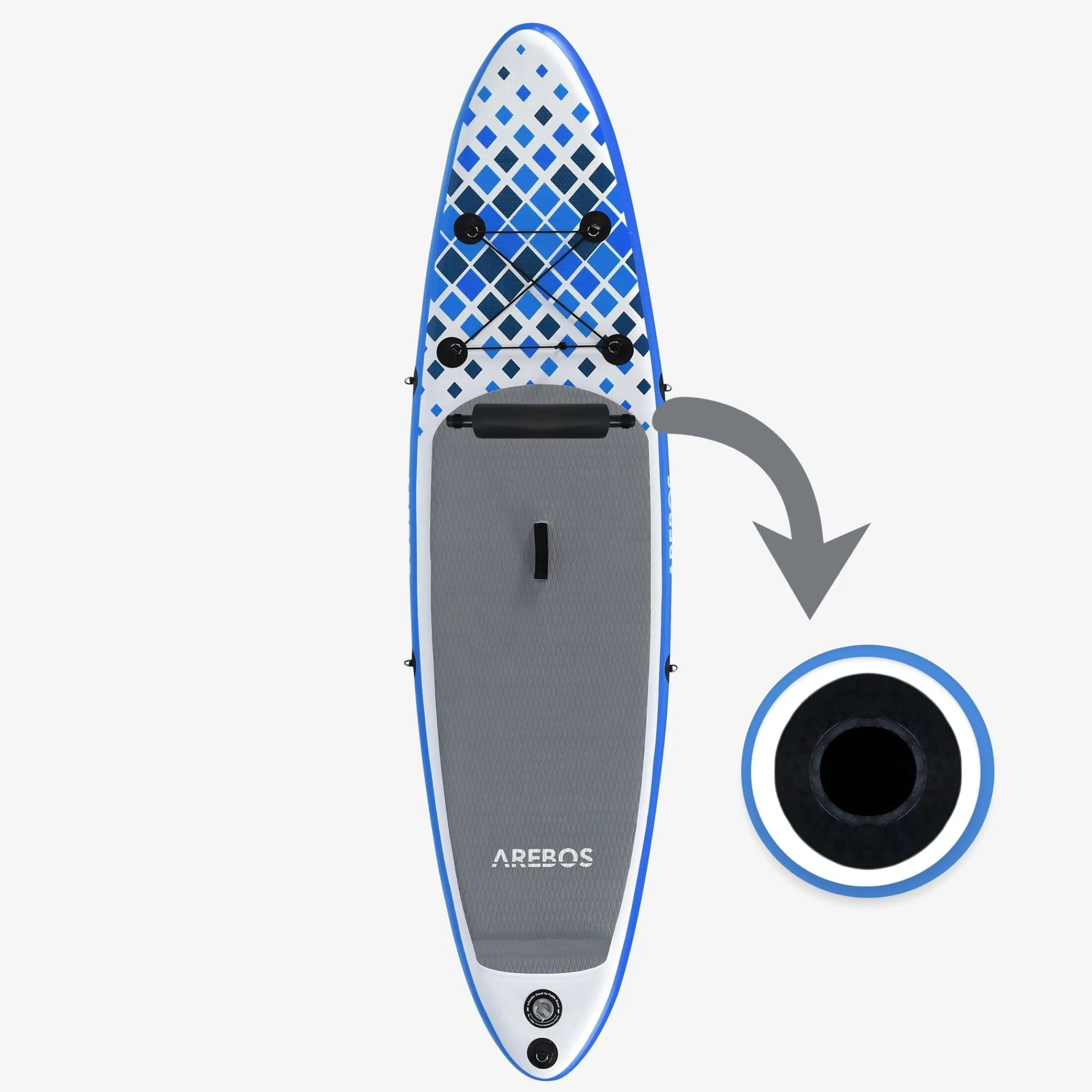 Arebos Fußstütze für SUP Board Hot