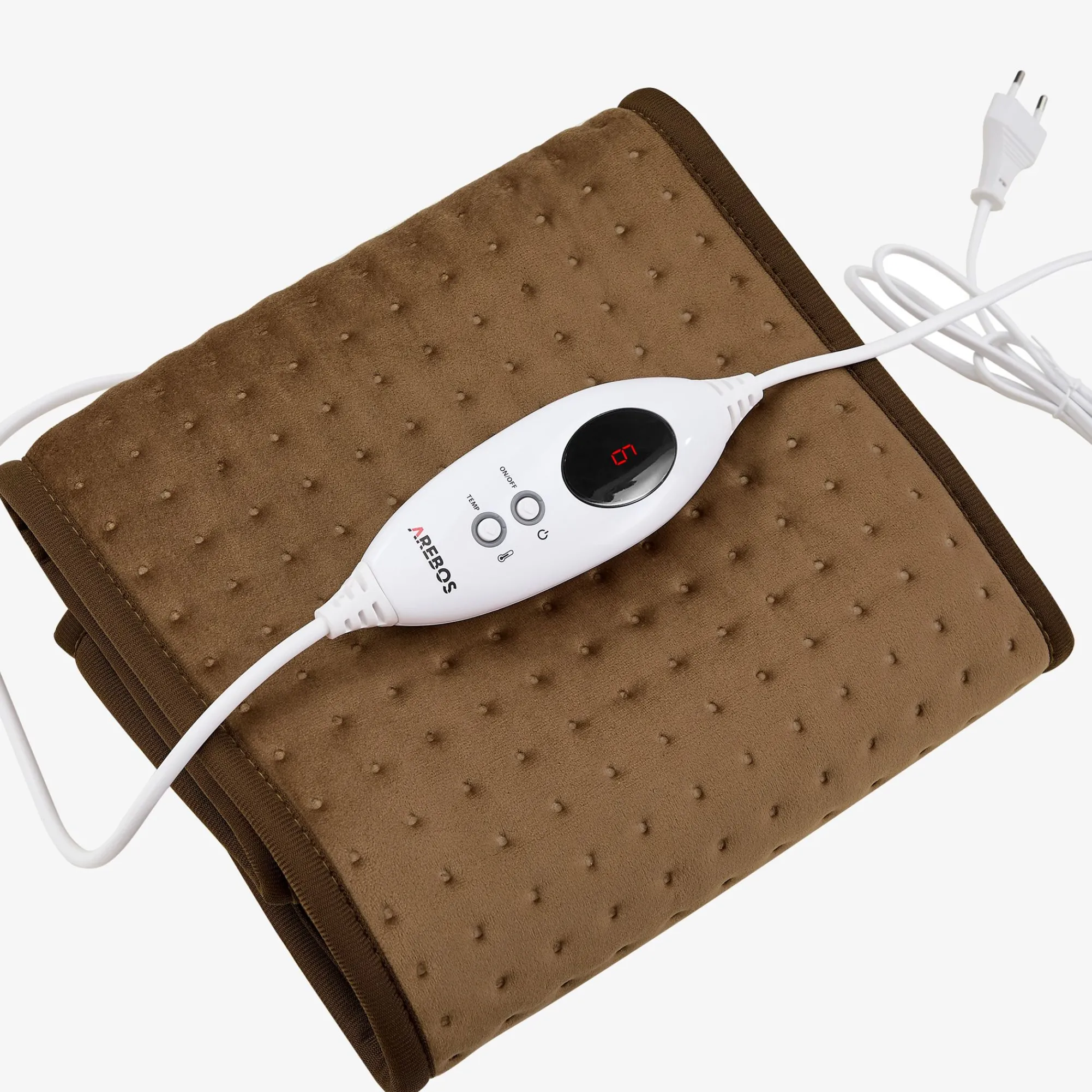 Arebos Fußwärmer Braun