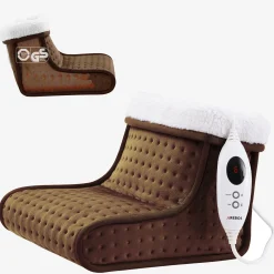 Arebos Fußwärmer Braun