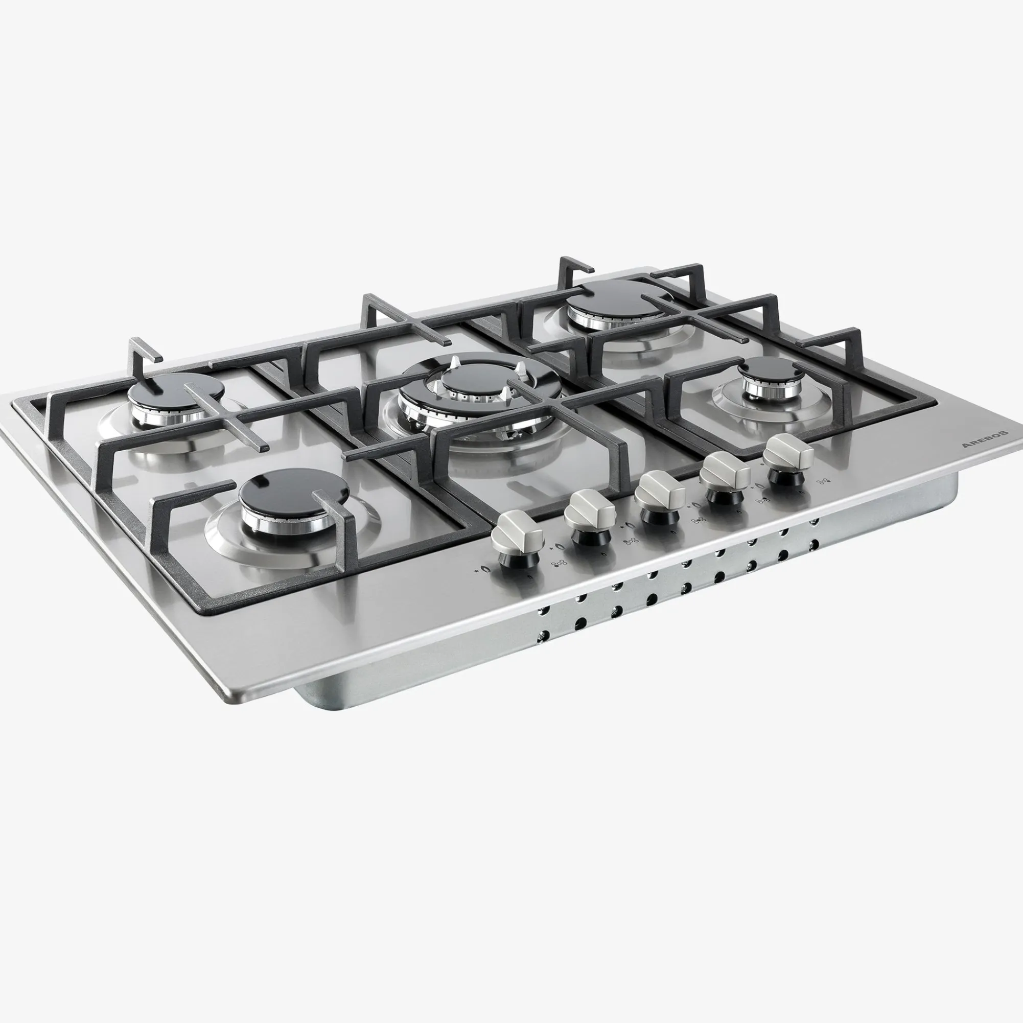 Arebos Gaskochfeld 68cm 5 Brenner Clearance