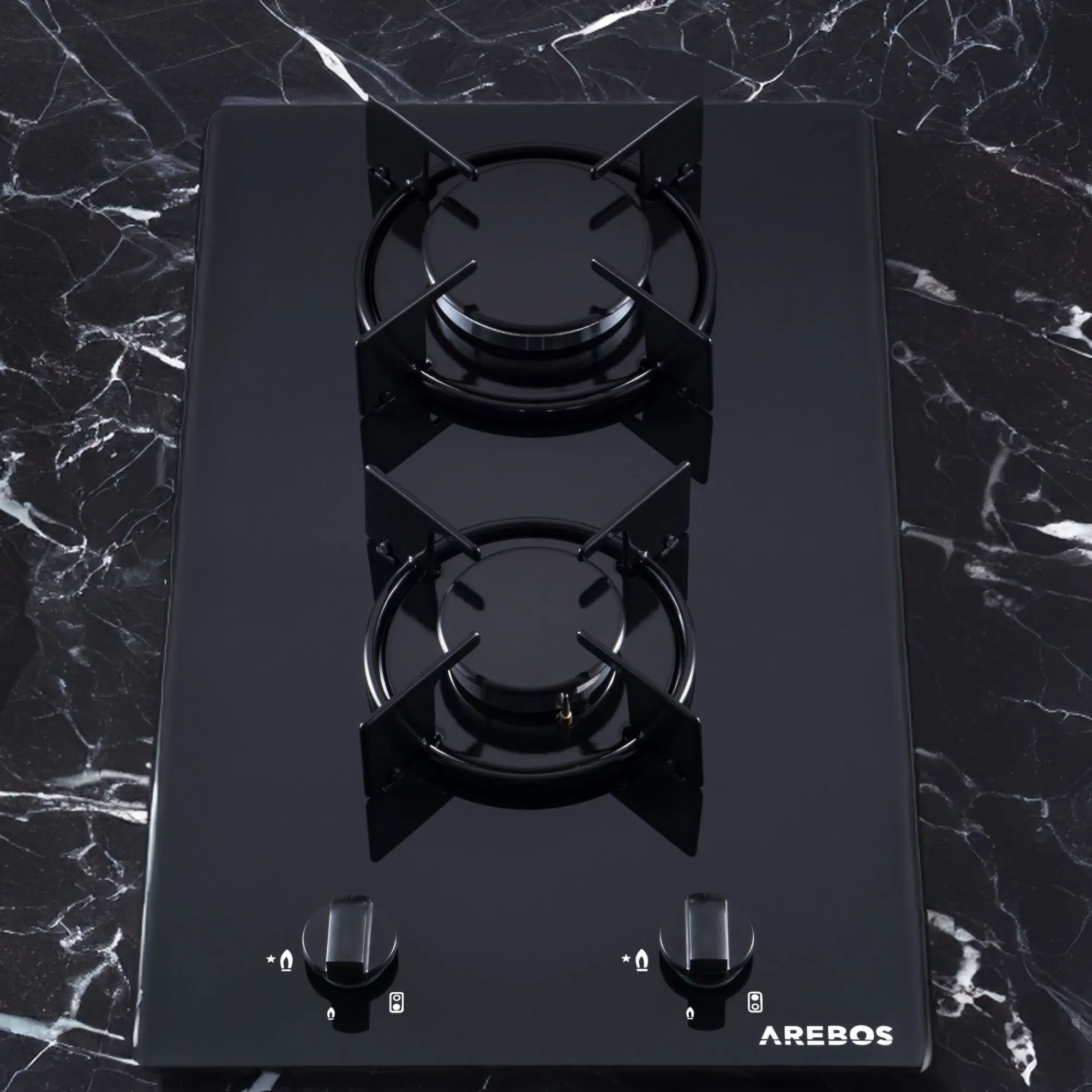 Arebos Gaskochfeld 30cm 2 Brenner Outlet