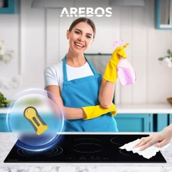 Arebos Glaskeramikkochfeld 5 Kochzonen Outlet