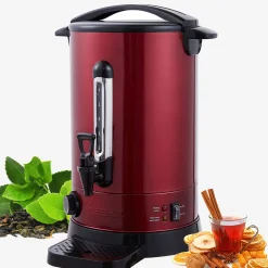 Arebos Glühweinkocher 6,8 L Rot Hot