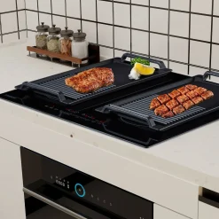 Arebos Grill Pan Grillplatte für Induktionskochfelder