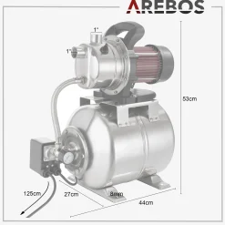 Arebos Hauswasserwerk 1200W Online