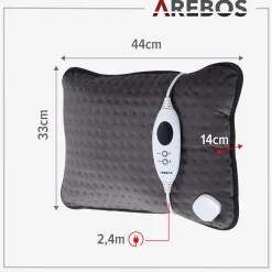 Arebos Heizkissen elektrisch mit Füllung New