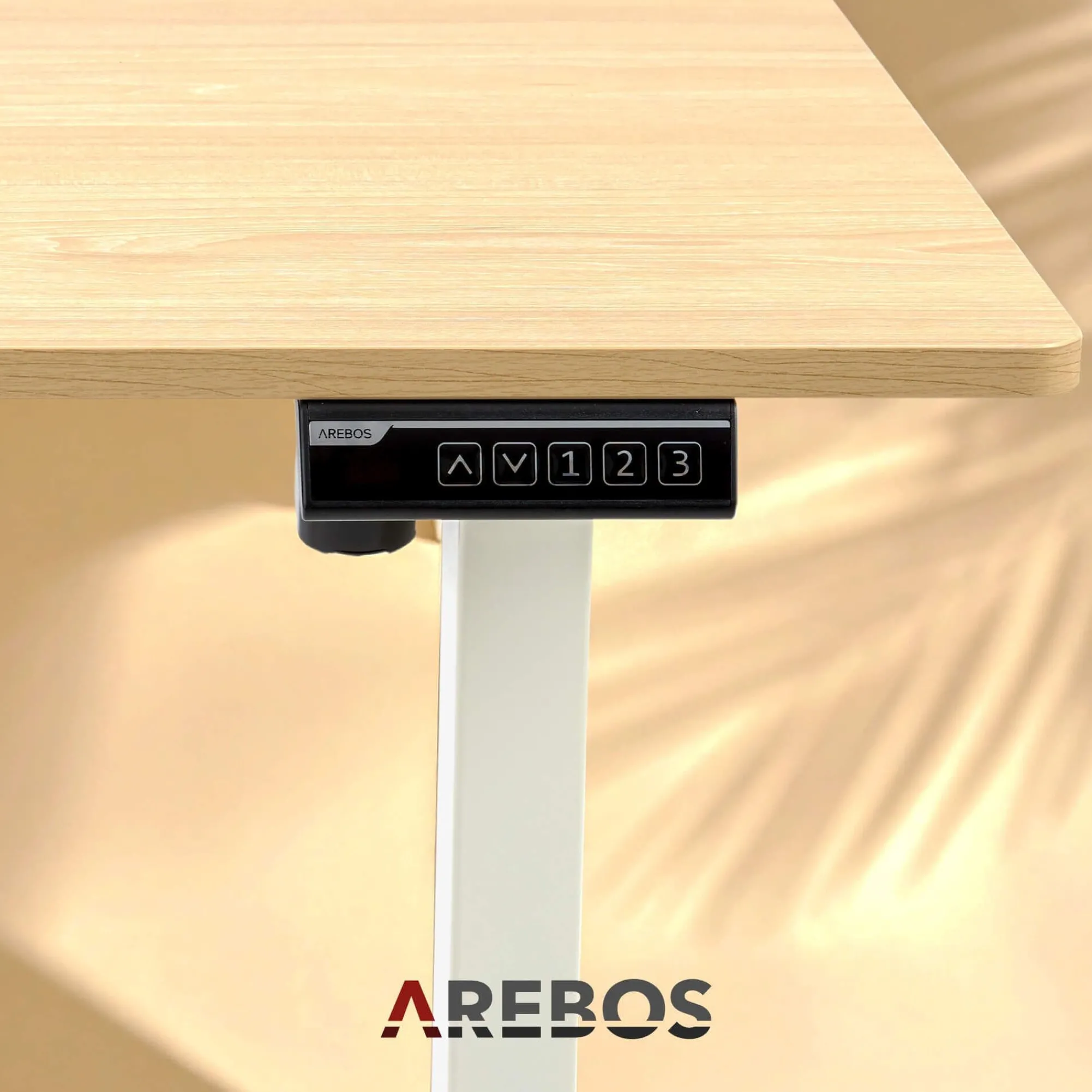 Arebos Höhenverstellbarer Schreibtisch 140 x 60 cm