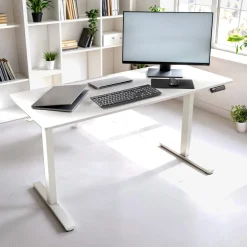 Arebos Höhenverstellbarer Schreibtisch 120 x 60 cm Clearance