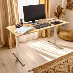 Arebos Höhenverstellbarer Schreibtisch 120 x 60 cm Clearance