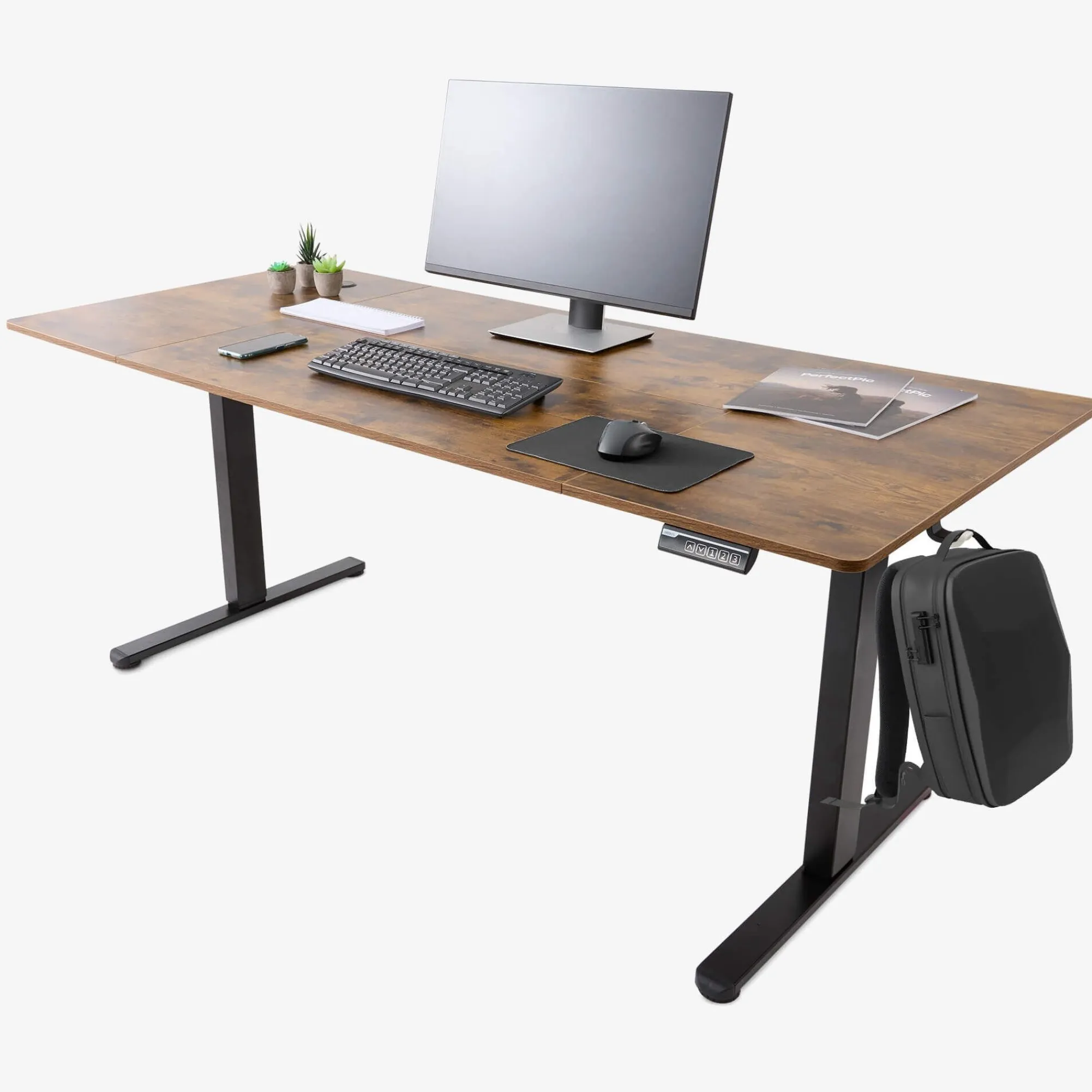 Arebos Höhenverstellbarer Schreibtisch 180 x 80 cm Sale