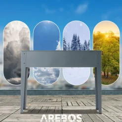 Arebos Hochbeet aus Metall - Anthrazit Outlet