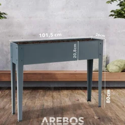 Arebos Hochbeet aus Metall - Anthrazit Outlet