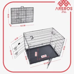 Arebos Hundekäfig klappbar 36