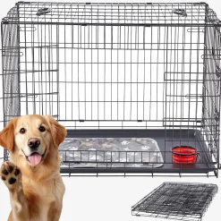 Arebos Hundekäfig klappbar 24" S Discount