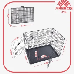 Arebos Hundekäfig klappbar 24