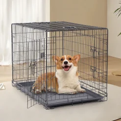 Arebos Hundekäfig klappbar 42