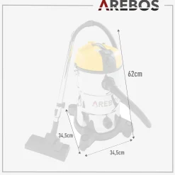 Arebos Industriestaubsauger 1300W - 30L New