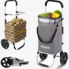 Arebos 3in1 Einkaufstrolley Grau